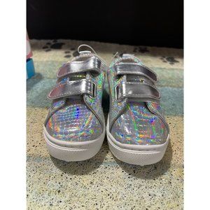 New Girls Honey Bunny Rihan Metallic Velcro strap Sneakers Size: 9